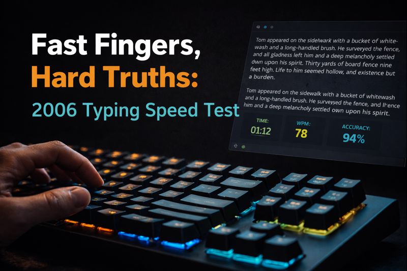 Keystrokes Under Pressure: A 2006 Typing Speed Test