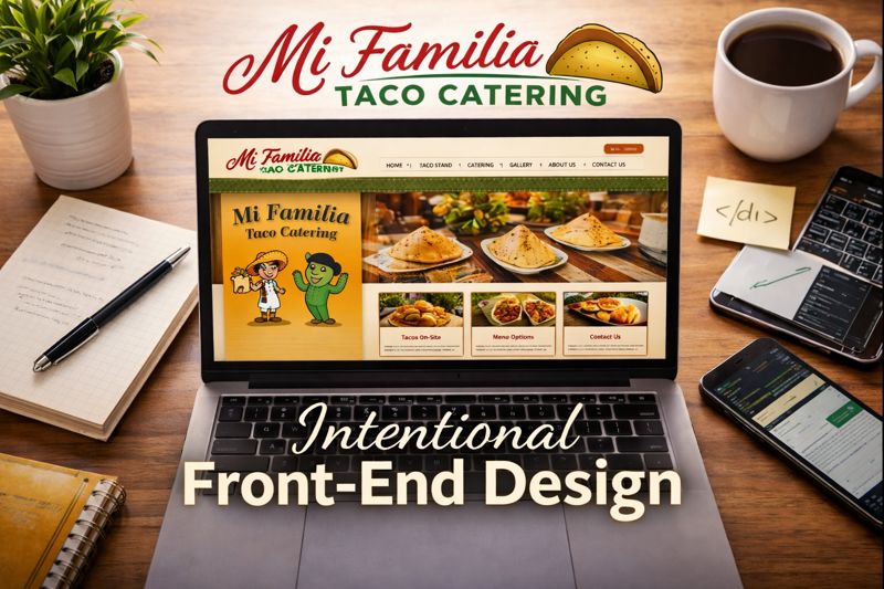 Mi Familia Taco Catering: Front-End Design with Intention