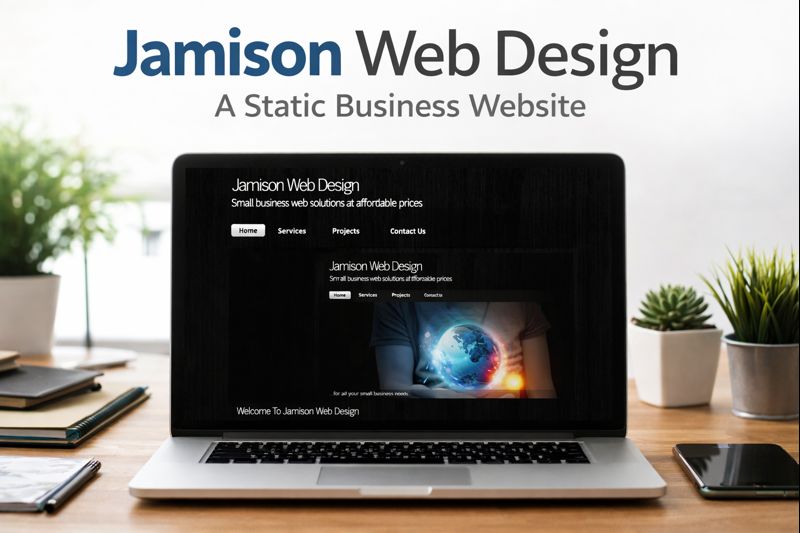 Jamison Web Design: A Static Business Website