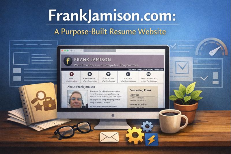 FrankJamison.com: A Purpose-Built Resume Website