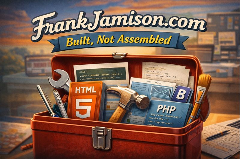 FrankJamison.com: Built, Not Assembled