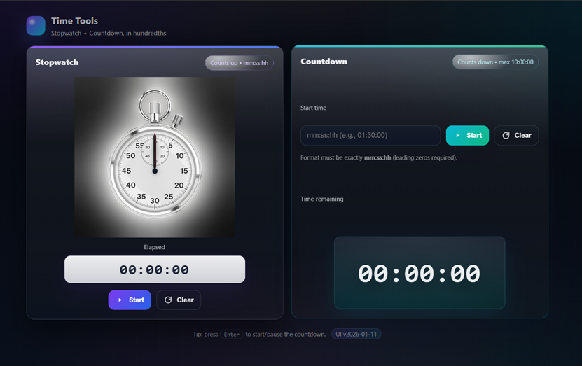 Stopwatch Application