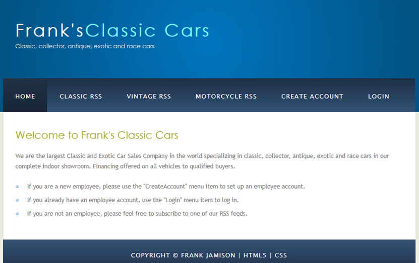 Frank's Classic Cars